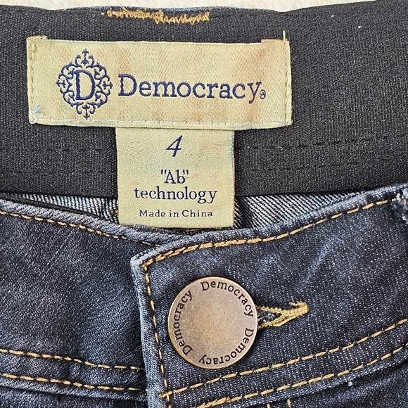 Democracy Jeans Women’s 4 Ab Technology Denim Skinny Stretch Dark Wash - Picture 7 of 11